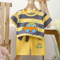 Short-sleeved Cotton Shorts Exercise Homewear Suit