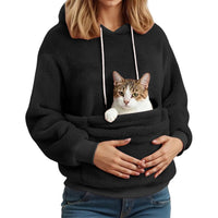 Women's Flannel Hooded Sweatshirt Pet