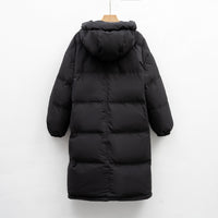 Thickened Loose Bread Jacket New Duck Down Winter Coat Extended Knee-length Down Jacket Women