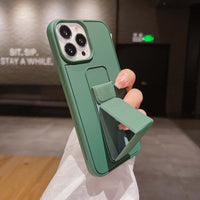 Candy Color Bracket Silicone Phone Case