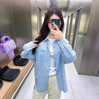 High-quality Plaid Shirt Casual Loose-fitting Versatile Outerwear With A Stylish Layered And Laid-back Vibe