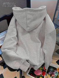 Women's Hoodie Light Gray Pullover Australian Surfing Pattern