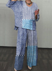 Women's Retro Polka Dot Abstract Art Two-piece Sets
