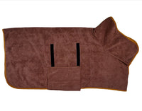 Pet Bathrobe Fast Drying Towel Microfiber Absorbent Soft Bath Robe Adjustable Towel Grooming Coat For Small Medium Large Dog
