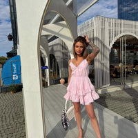 White Lace Panelled Slip Base-Layer Dress