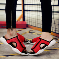 Summer Couple Sandals And Slippers Trend Thick-Soled Men's Slip-On Slippers