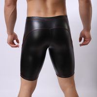 Patent leather men's 5 minute pants