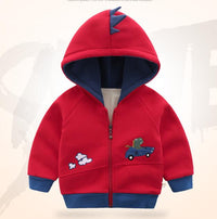 Fashion Simple Children Plus Velvet Padded Jacket