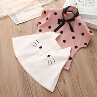 Children's suit with printed shorts