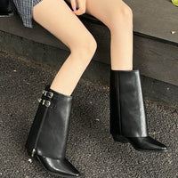 Women's rough and versatile cowboy boots