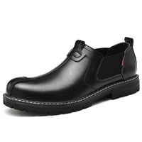 Men's leather low-top Martin boots
