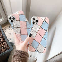Creative stitching diamond phone case
