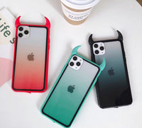 Rainbow devil horn phone case