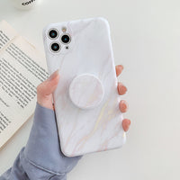 Compatible with Apple , Colorful Frosted Marble Mobile Phone Case