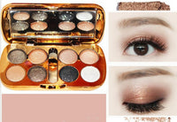 Eight-color pearly eyeshadow diamond