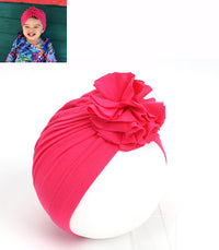 Pleated flower hat