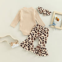 Infant Baby Girls Pants Set Long Sleeve Romper