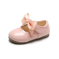 Children's candy colored leather shoes