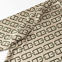 Women's Satin-textured Retro Chain Print Loose Shirt