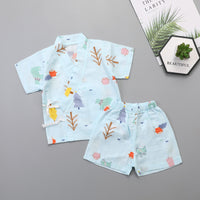 Newborn Gauze Air-Conditioned Pajamas