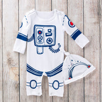 Baby cartoon spacesuit long sleeve jumpsuit