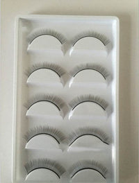 Grafting eyelashes students practice flat 8mm false eyelashes 5 pairs of practice hair big care 5 pay