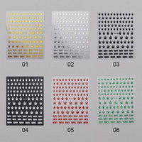 Nail Art New Large 3D Maple Leaf Sticker DIY 6-color Laser Bronzing Nail Decal