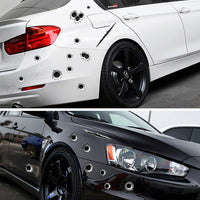 Car scratch simulation bullet hole crack sticker