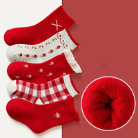 Cartoon Boys And Girls Winter Thickened Cotton Socks In The Tube