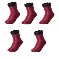 Winter Plush Thickened Mid Height Warm Snow Socks