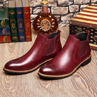Fashion Retro Carved Warmth Men's Martin Boots