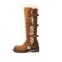Womens Fleece-Lined Tall Snow Boots