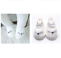 Autumn and winter new cotton 0-1-3 years old children's boat socks non-slip toddler baby floor socks baby socks