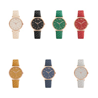 Ladies New Belt Watch Gold Shell Acupuncture Needle Casual Fashion Quartz Watch