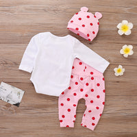 Children's Giraffe Polka Dot Printed Long Sleeve Suit