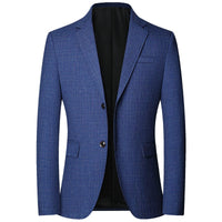 New Leisure Suits For Men Coat Plaid Fashion