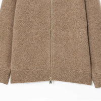 Lazy Style Faux Fur Collar Jacket Knit Sweater Coat