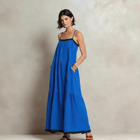 Loose Slimming Resort-Style Elegant Long Dress