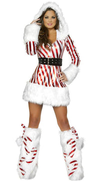 Color striped snowman costume uniform