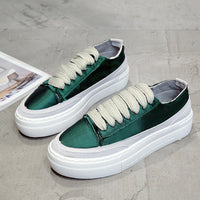 Women's satin canvas shoes