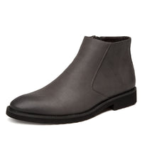 High-top British leather shoes men's business casual