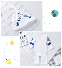 Baby cartoon spacesuit long sleeve jumpsuit
