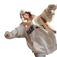 Zip-up Loose Casual-Style Couple Hoodies