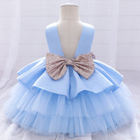 Mesh puffy princess cake dress