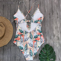 New lace one-piece swimsuit
