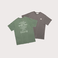 Male Letter Printed Round Neck Short Sleeve T-shirt