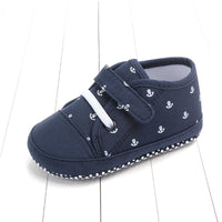 Solid color soft sole baby canvas shoes