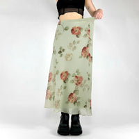 French Style Fresh And Chic Printed Slimming Bodycon Skirt
