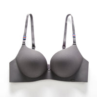 One piece bra without steel ring