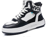 High-top white shoes women's new casual platform shoes